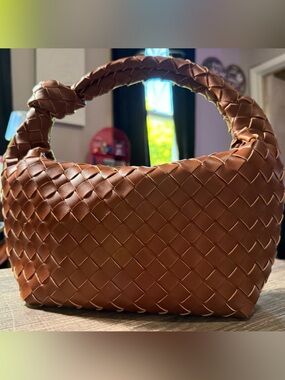 a new day Woven Top-Handle Shoulder Bag in Brown